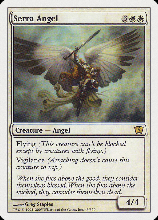 Serra Angel [9ED #43] - Magic: The Gathering Card