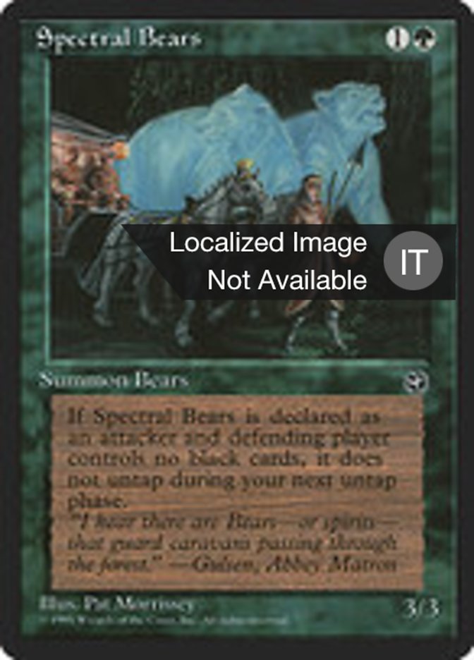 Spectral Bears